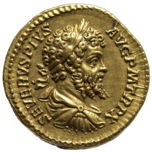Septimius Severus mit Iulia Domna, Antoninus III. (Caracalla) und Geta (Caesar)