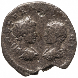 Iulia Domna mit Antoninus III. (Caracalla) und Geta (Caesar)